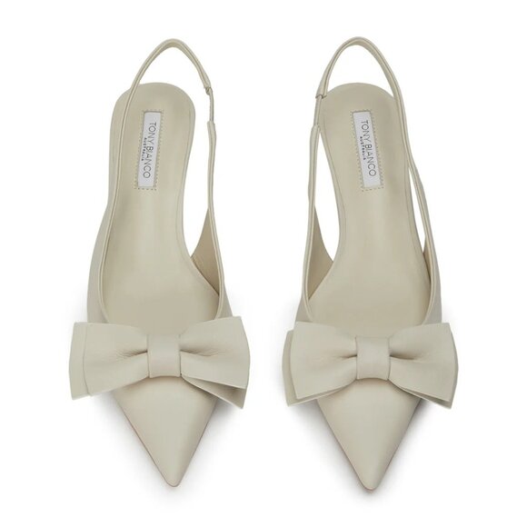 Tony Bianco Divine Low Heel in Dove 9 with Box Womens Kitten Slingbacks - Picture 13 of 15